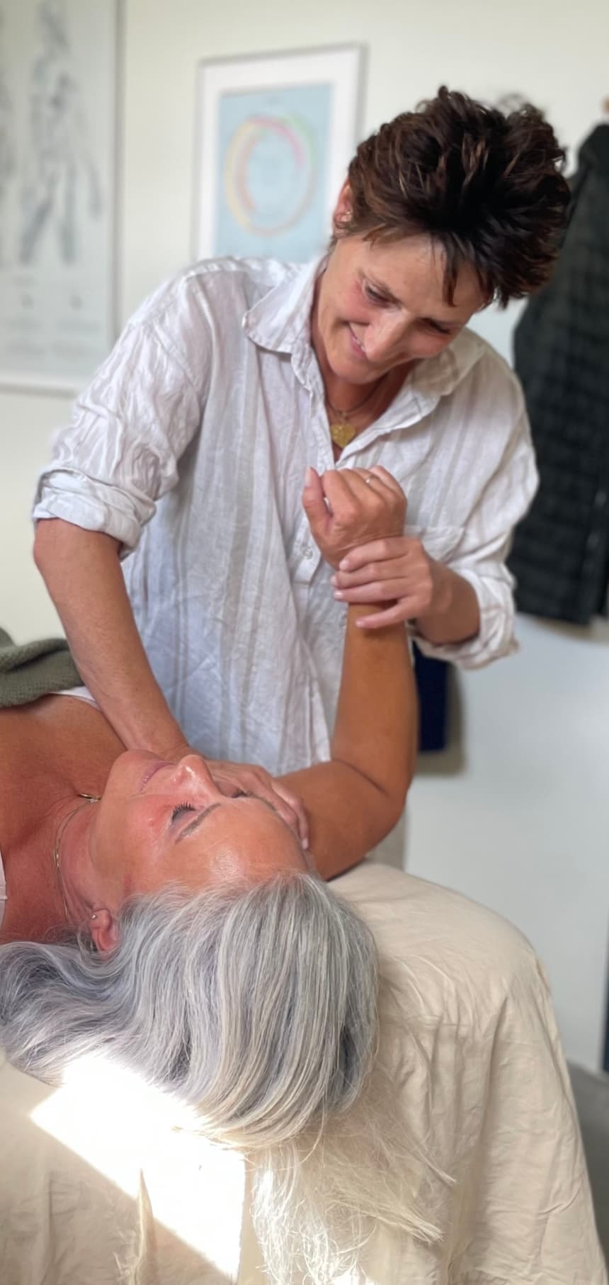 AM Kropsterapeut behandlingsrum med rolige farver og professionel indretning til Manuvision kropsterapi